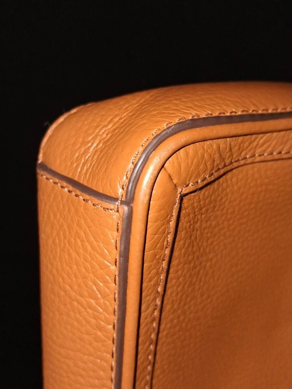 Michael Kors Berkley Legacy Large Convertible Leather Clutch Luggage Brown